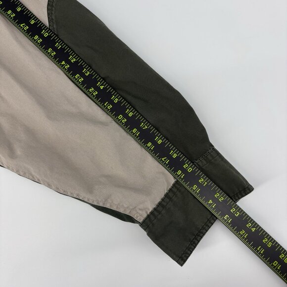 Woolrich Shirt Mens 2XL Green Canvas Outdoor Guide Collection Shooting Hunting - Picture 12 of 12